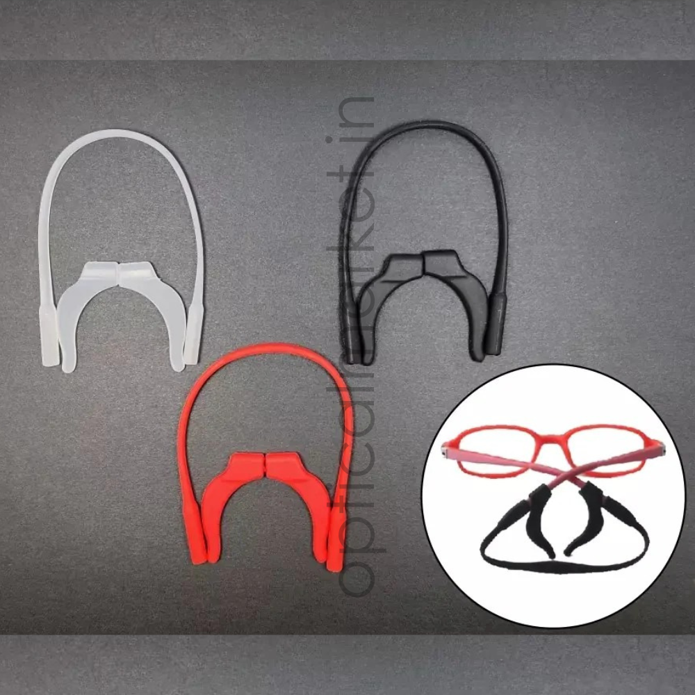 Eyeglasses Ear Grip Hooks and Silicon Strap mix colour