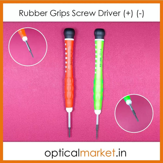 Rubber Grips Screw Driver (+) (-)