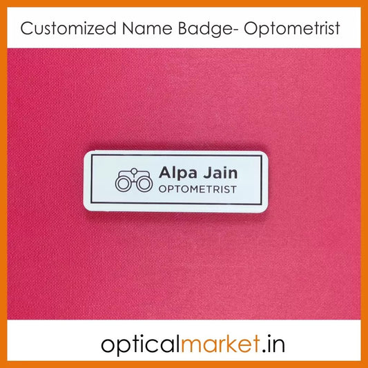 Customized Name Badge- Optometrist